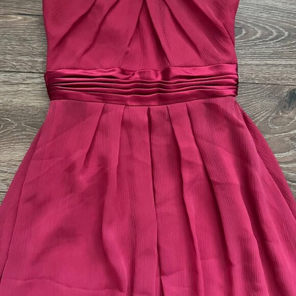 David's Bridal Junior Bridesmaid Flower Girl High Neck Sleeveless Dress Size 12 - Picture 4 of 11